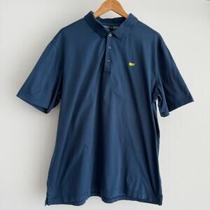 Masters Collection Golf Polo Shirt Mens XL Blue Pima Cotton Short Sleeve Augusta